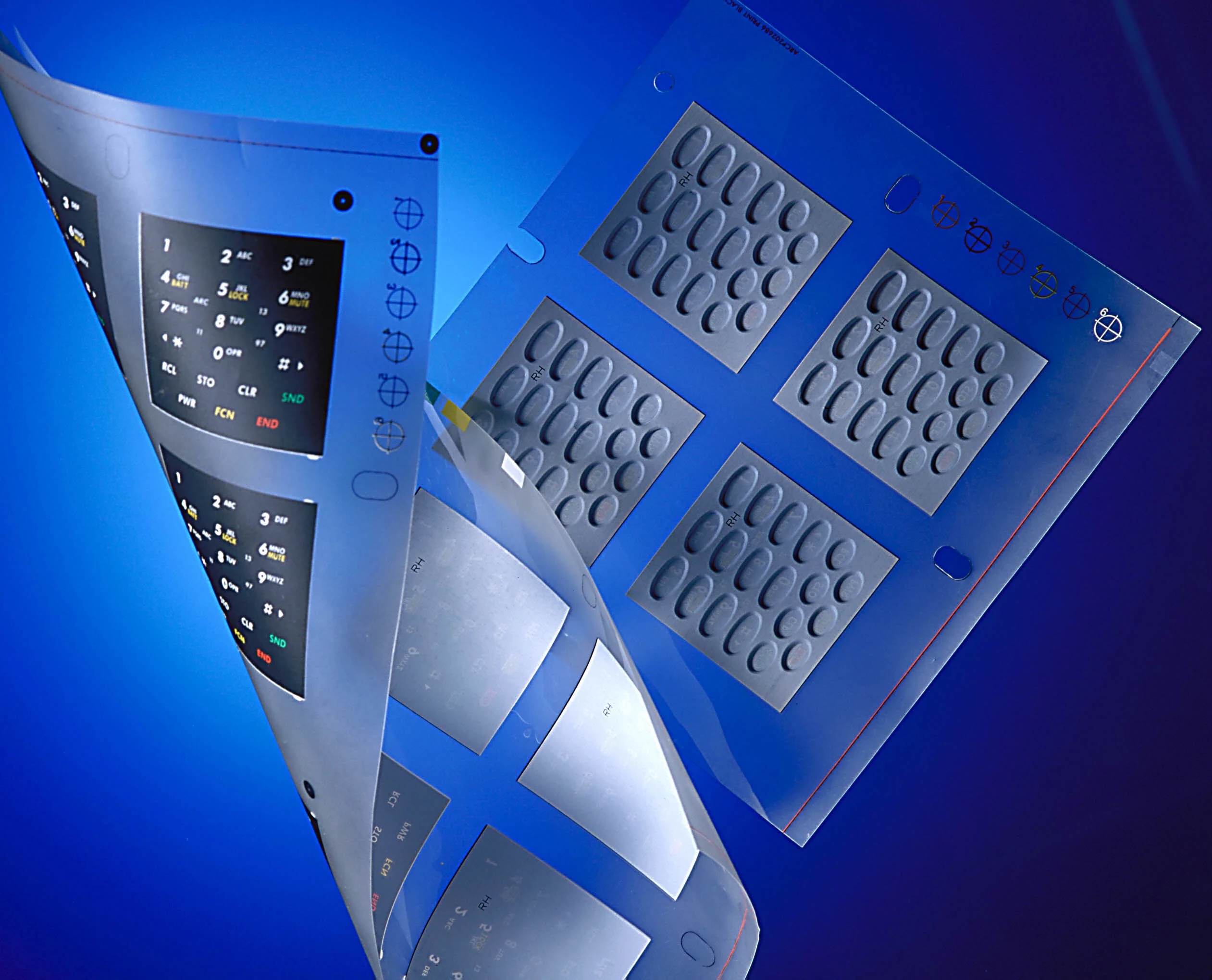 LEXAN™ 薄膜 FP003 原官网产品图，展示印刷薄膜样品
